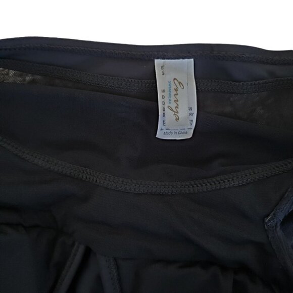 Envya Black Mesh Cut Out Sides One Piece Swimsuit XS - Picture 6 of 8